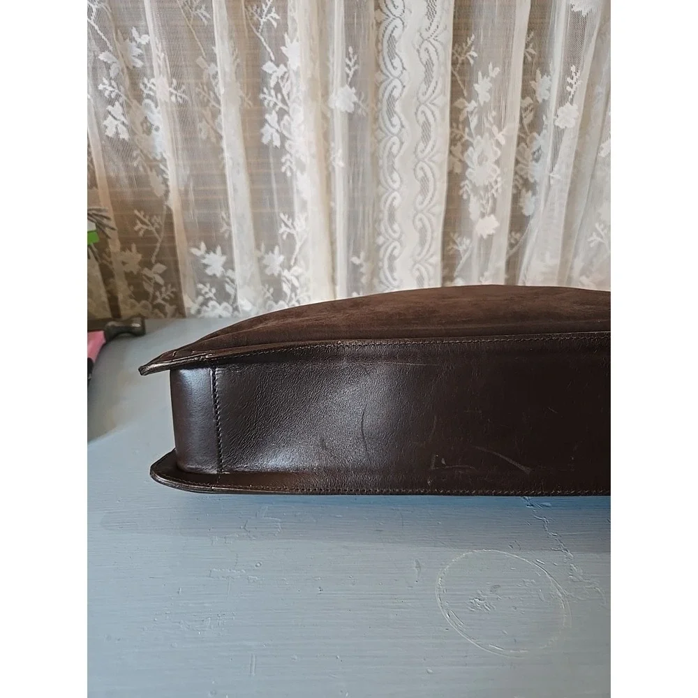 Vintage Coach 9476 Suede NUBUCK shoulder bag, turkey, brown leather (S7) - Picture 7 of 14
